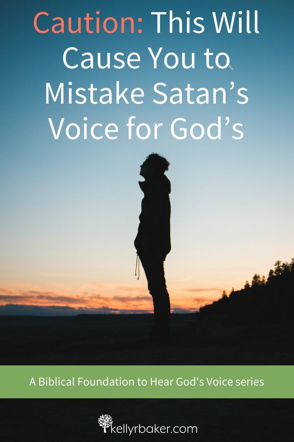 Satan is real and trying to bring deception into your life. We need to be careful that we don’t miss God’s voice. #ThrivingInChrist #heargodsvoice #hearingfromgod #godsvoice #dailytime #wisdom #spiritualgrowth #bibletruth #deception #authority