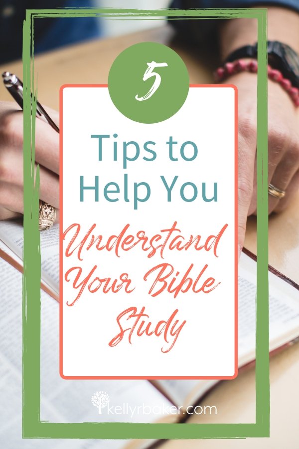 Here are five tips I use to help me when I don't understand what I'm studying in the Bible. #ThrivingInChrist #DailyTime #Biblestudy #quiettime #Godtime #spiritualgrowth #understandBible