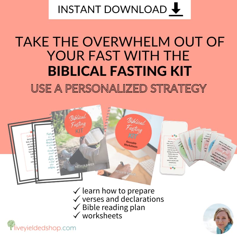 Get practical tools to help see your biblical fast to the end. Get the Biblical Fasting Kit today. Instant download.